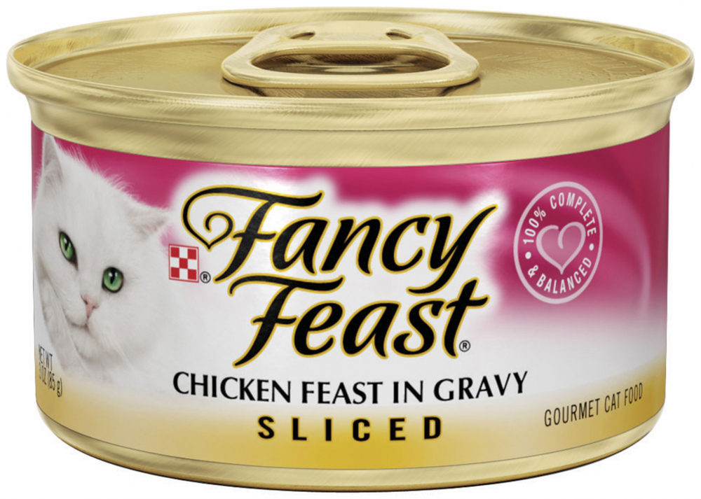 Fancy Feast Sliced Chicken Feast in Gravy Canned Cat Food PetFlow