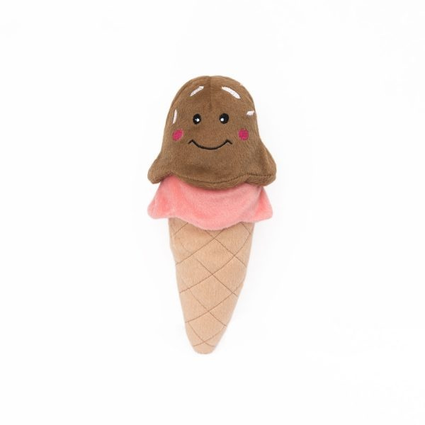 plush ice cream cone dog toy