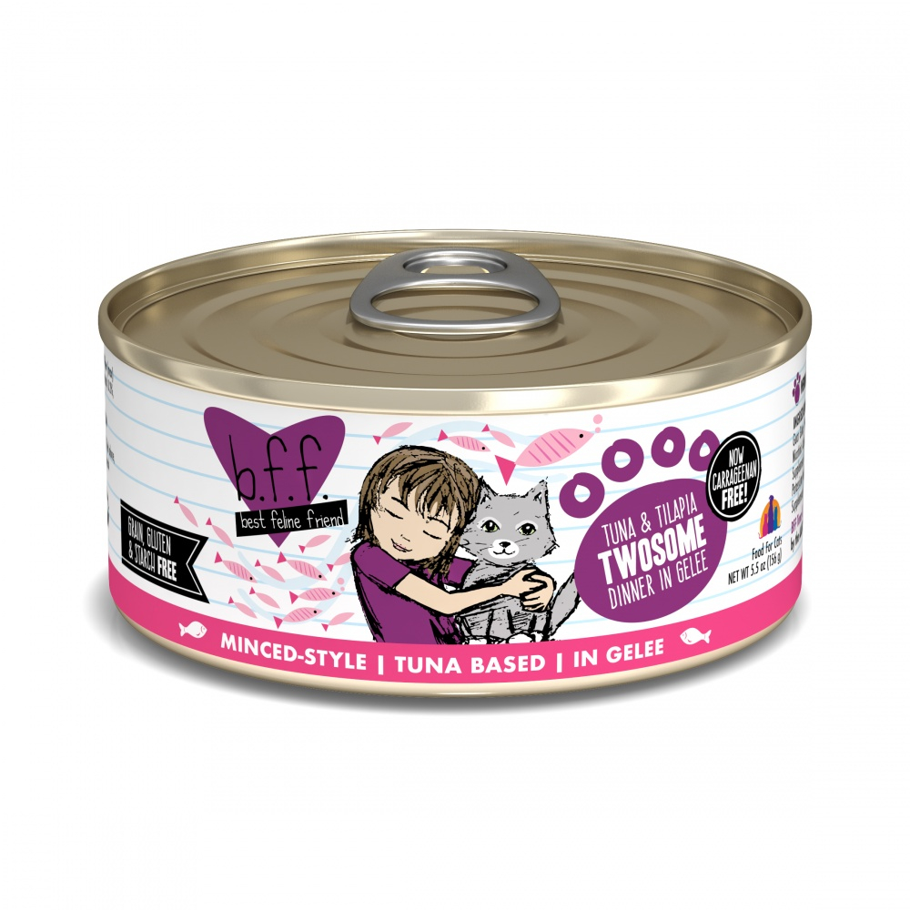 Weruva BFF Tuna  Tilapia twosome Canned Cat Food - 3 oz, case of 24 Image