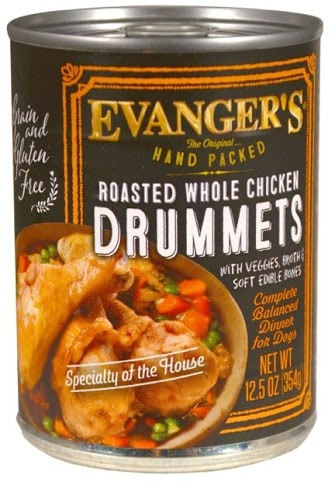 Evangers Super Premium Hand Packed Roasted Chicken Drumett Canned Dog Food - 12 oz, case of 12 Image