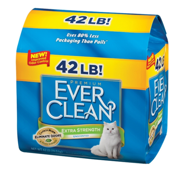 Ever Clean Extra Strength Unscented Cat Litter - 42 lb Bag Image