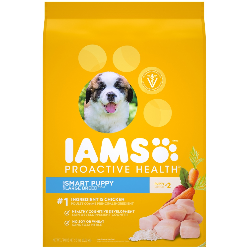 Iams ProActive Health Smart Puppy Large Breed Dry Dog Food - 30.6 lb Bag Image