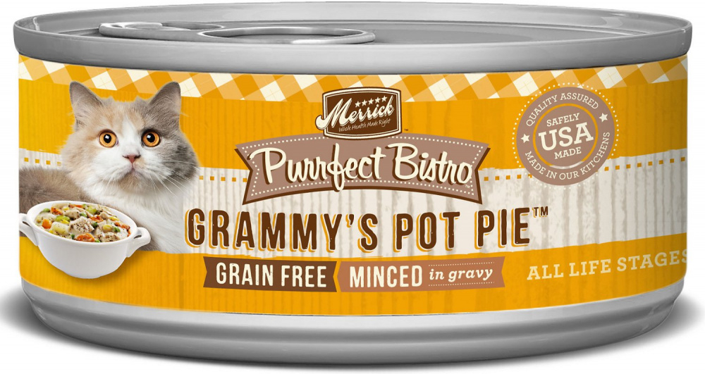 Merrick Purrfect Bistro Grammy's Pot Pie Grain Free Canned Cat Food - 5.5 oz, case of 24 Image