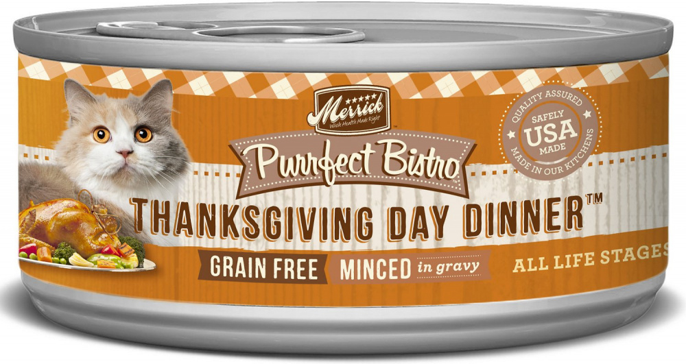 Merrick Purrfect Bistro Thanksgiving Day Dinner Grain Free Canned Cat Food - 5.5 oz, case of 24 Image