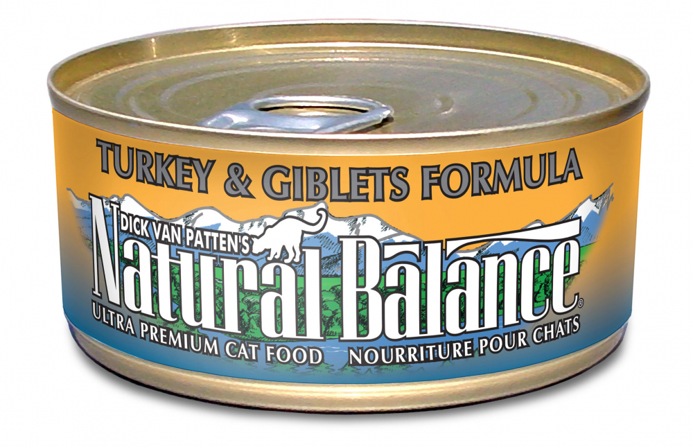 Natural Balance Turkey & Giblets Formula Canned Cat Food - 5.5 oz, two cases of 24 Image