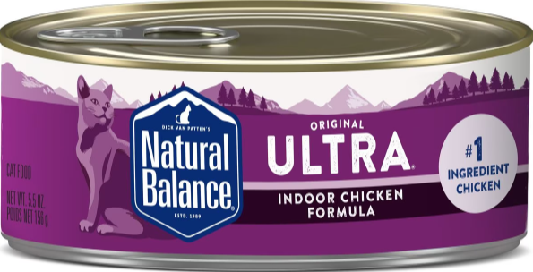 Natural Balance Original Ultra Indoor Chicken Recipe Canned Wet