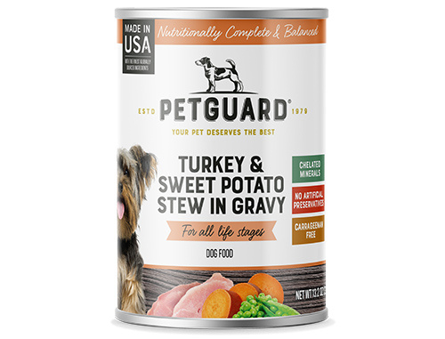 Petguard Turkey  Sweet Potato Stew In Gravy Canned Dog Food - 13.2 oz, case of 12 Image