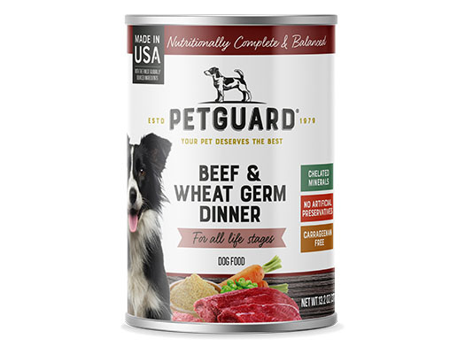 Petguard Beef, Vegetable  Wheat Germ Dinner Canned Adult Dog Food - 13.2 oz, case of 12 Image