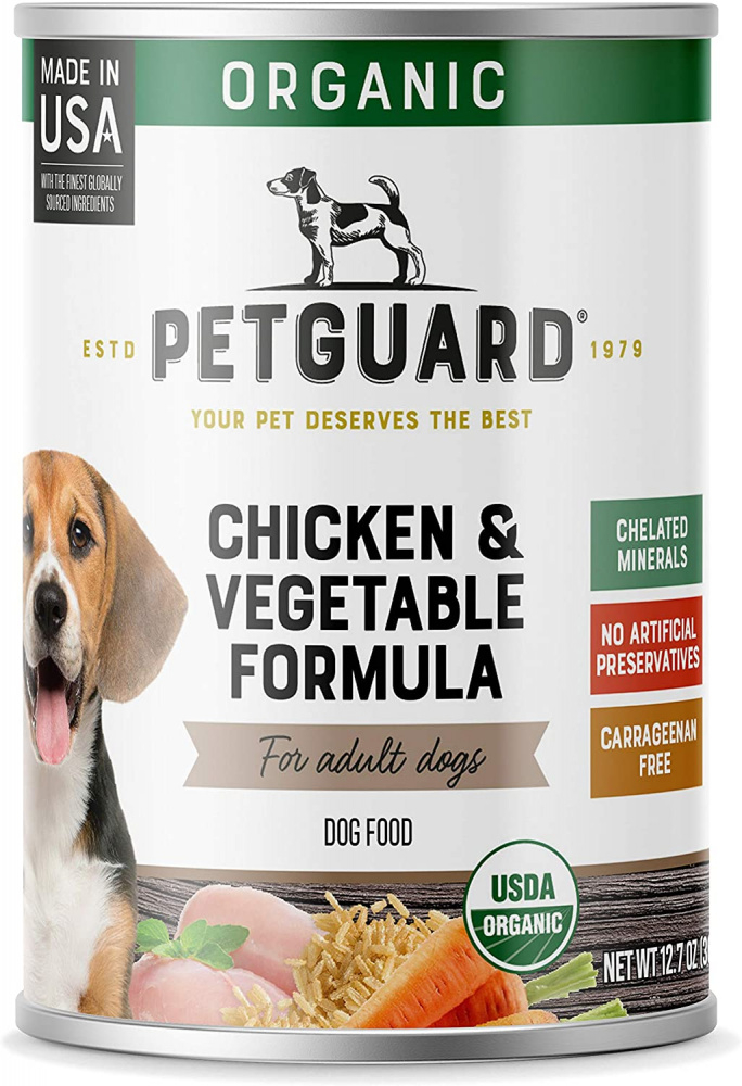 Petguard Organic Chicken  Vegetable Entree Canned Dog Food - 12.7 oz, case of 12 Image