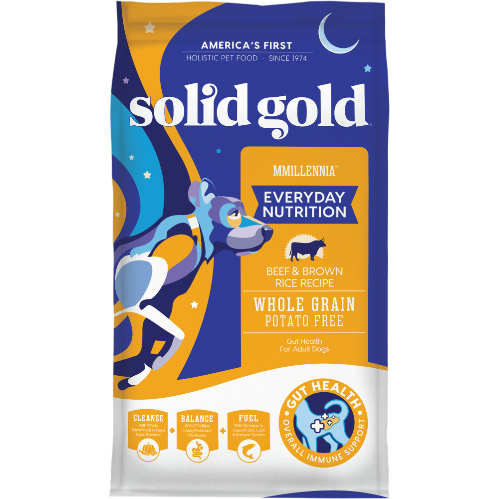 Solid Gold MMillenia Beef  Brown Rice Dry Dog Food - 57 lb Bag (2 x 28.5 lb Bag) Image