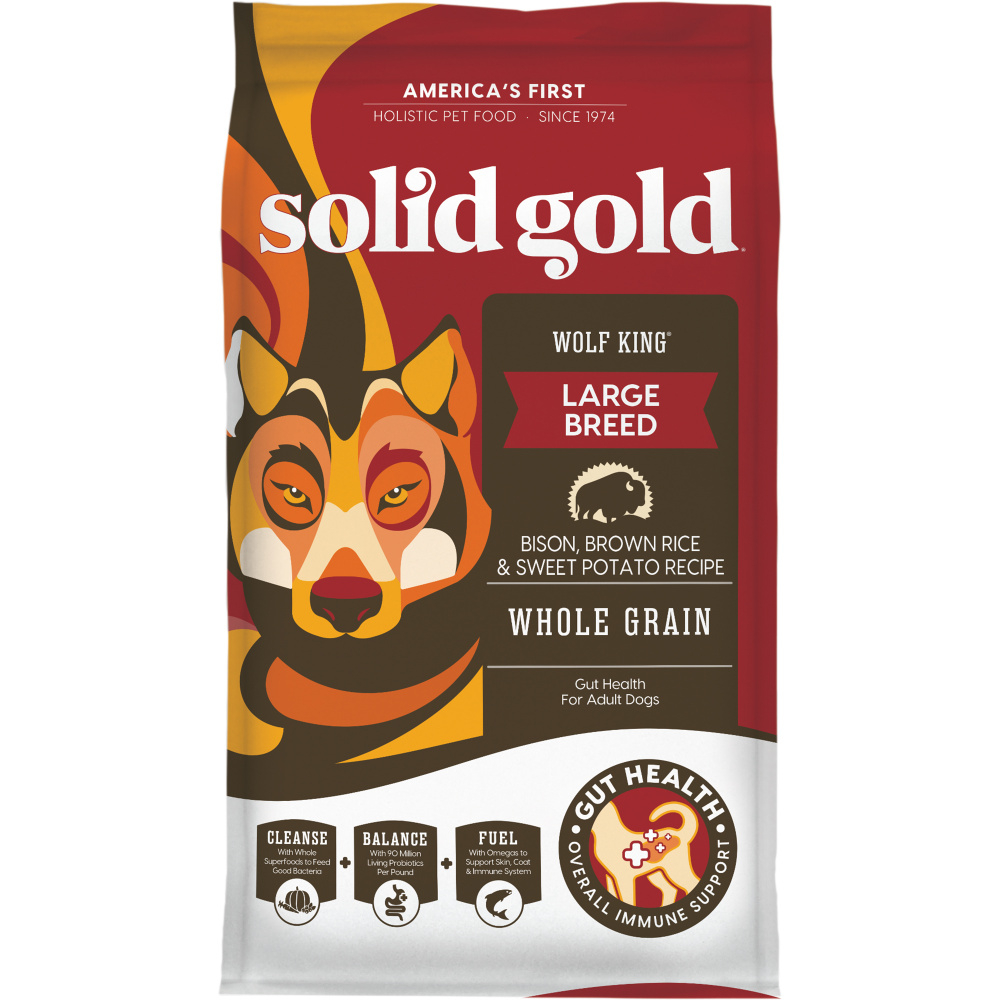 Solid Gold Wolf King with Bison Dry Dog Food - 24 lb Bag Image