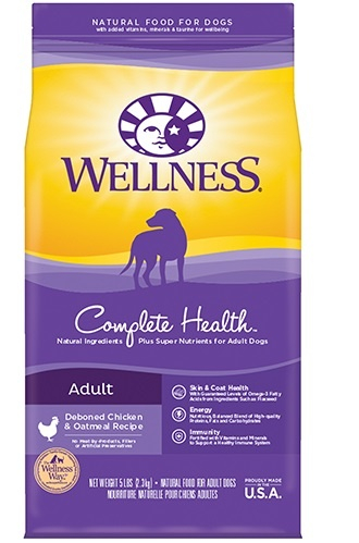 Wellness Complete Health Natural Chicken Recipe Dry Dog Food - 60 lb Bag (2 x 30 lb Bag) Image