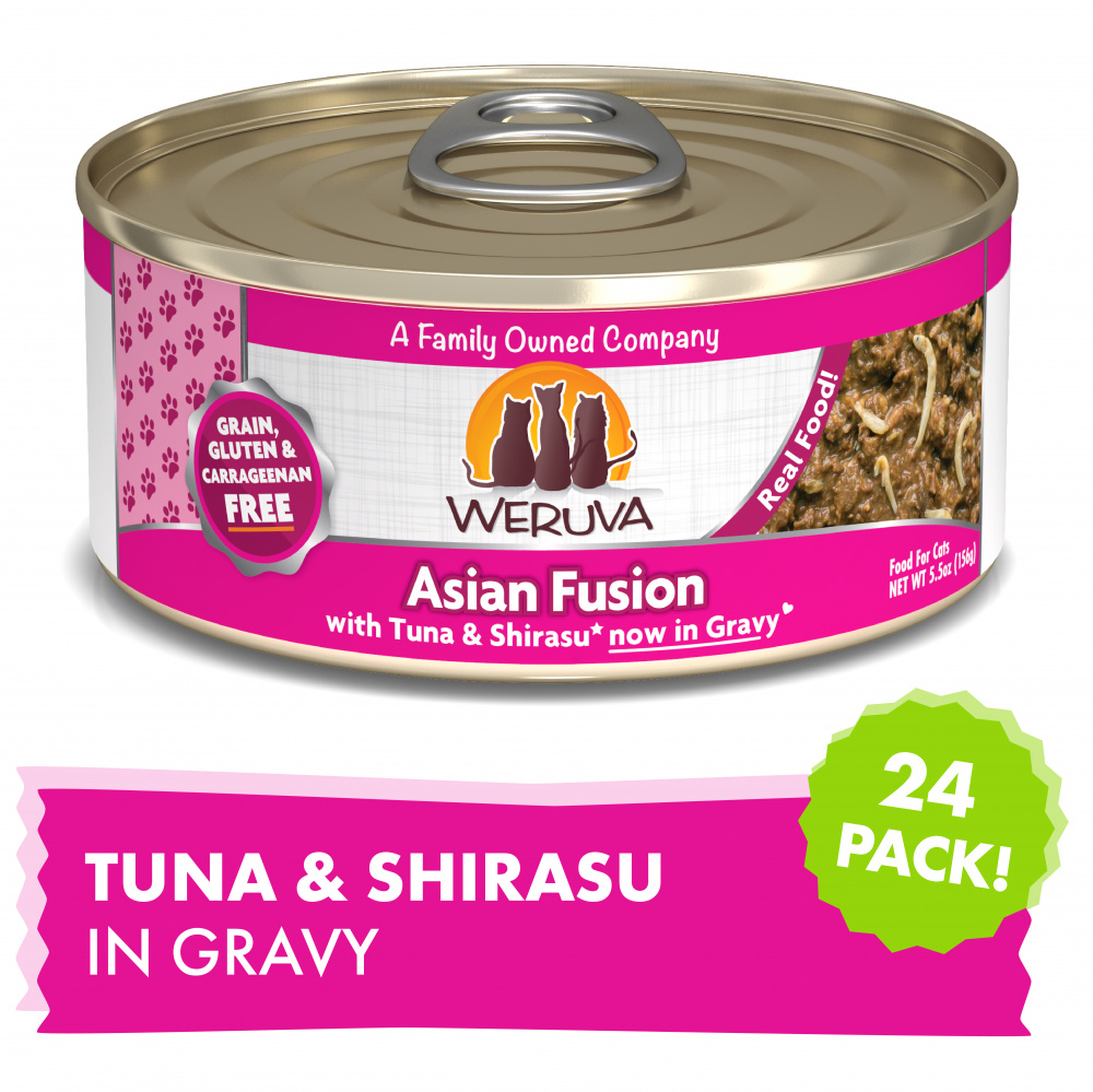 Weruva Asian Fusion With Tuna  Shirasu Canned Cat Food - 5.5 oz, case of 24 Image