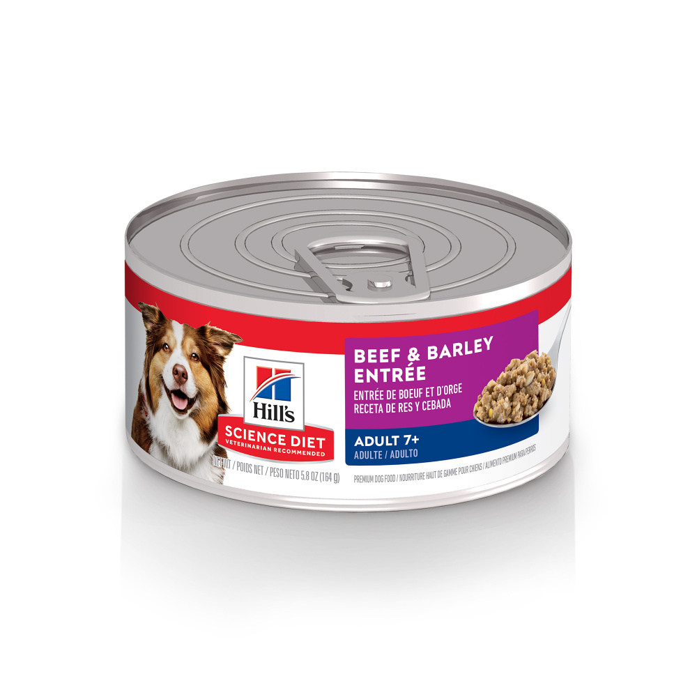 Hill's Science Diet Adult 7+ Gourmet Beef  Barley Entree Canned Dog Food - 13 oz, case of 12 Image