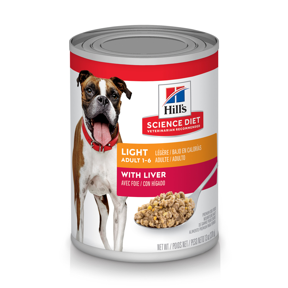 Hill's Science Diet Adult Light Liver Recipe Canned Dog Food - 13 oz, case of 12 Image
