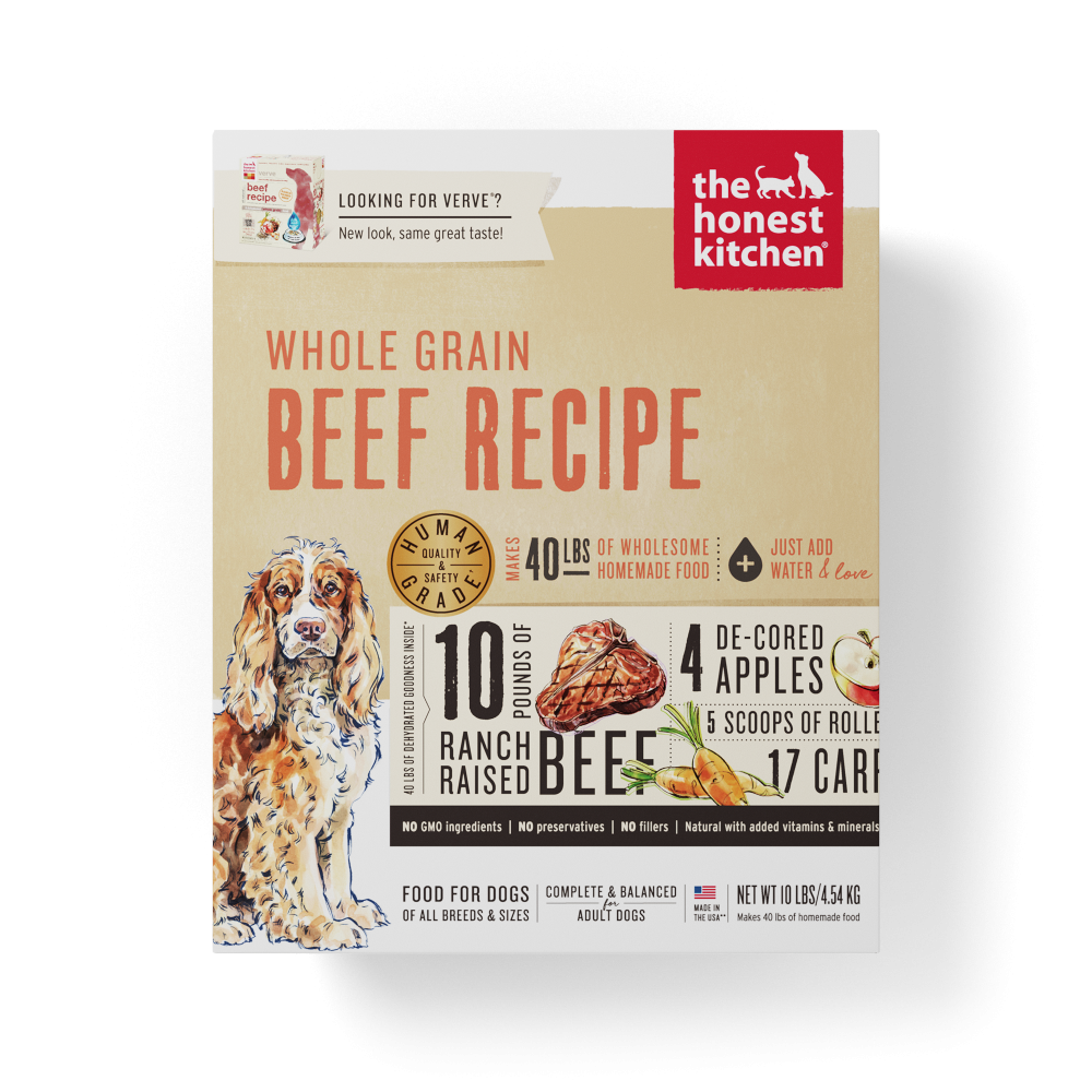 The Honest Kitchen Whole Grain Beef Recipe Dehydrated Dog