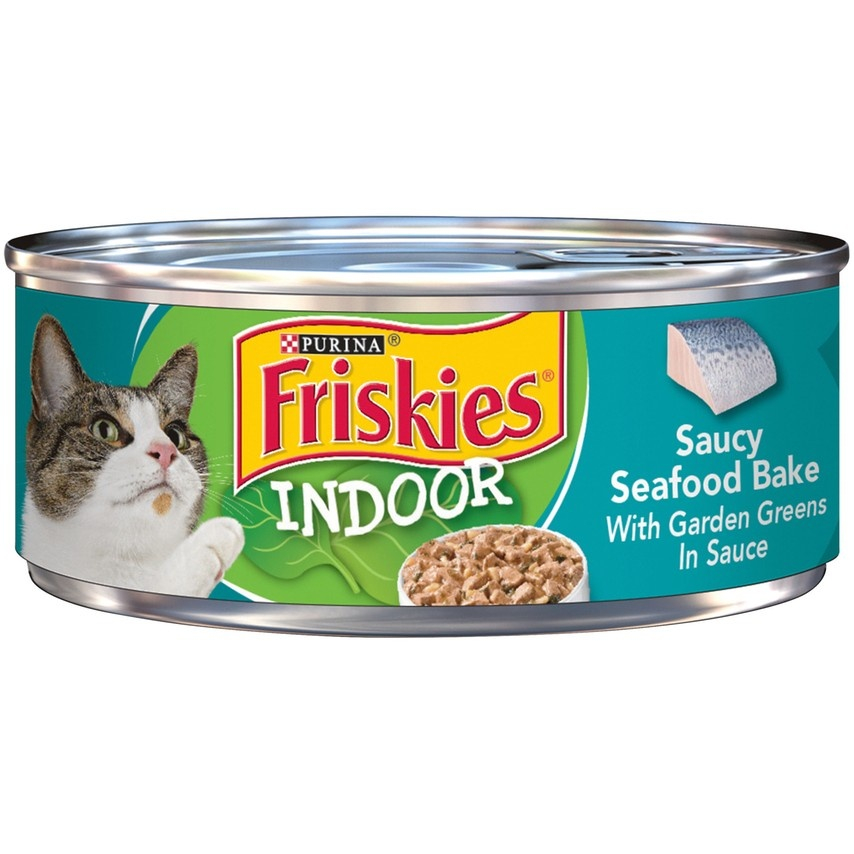 Friskies Selects Indoor Saucy Seafood Bake Canned Cat Food - 5.5 oz, case of 24 Image
