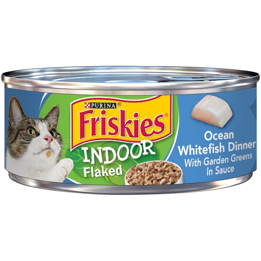 Friskies Selects Indoor Flaked Ocean Whitefish Canned Cat Food - 5.5 oz, case of 24 Image