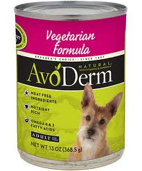 AvoDerm Natural Vegetarian Canned Dog Food - 13 oz, case of 12 Image