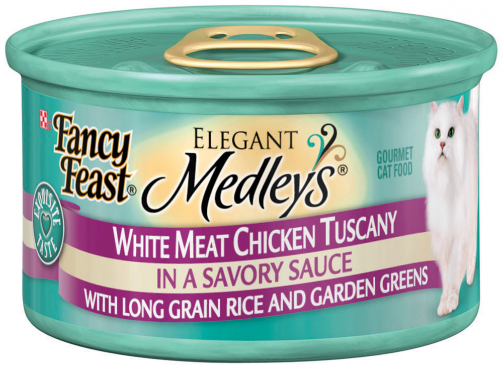 Fancy Feast Elegant Medleys White Meat Chicken Tuscany Canned Cat Food - 3 oz, case of 24 Image