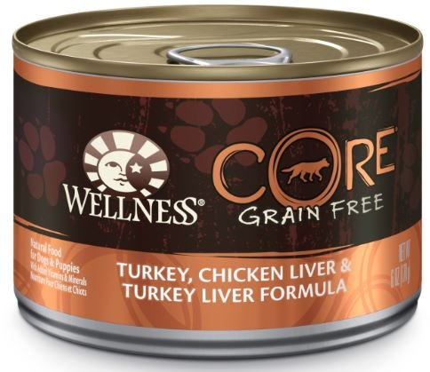 Wellness CORE Grain Free Natural Turkey, Chicken and Turkey Liver ...