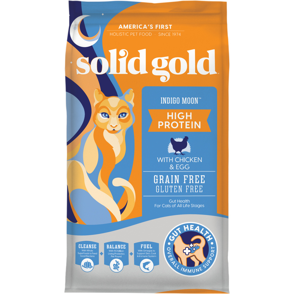Solid Gold Indigo Moon with Chicken  Eggs Dry Cat Food - 12 lb Bag Image