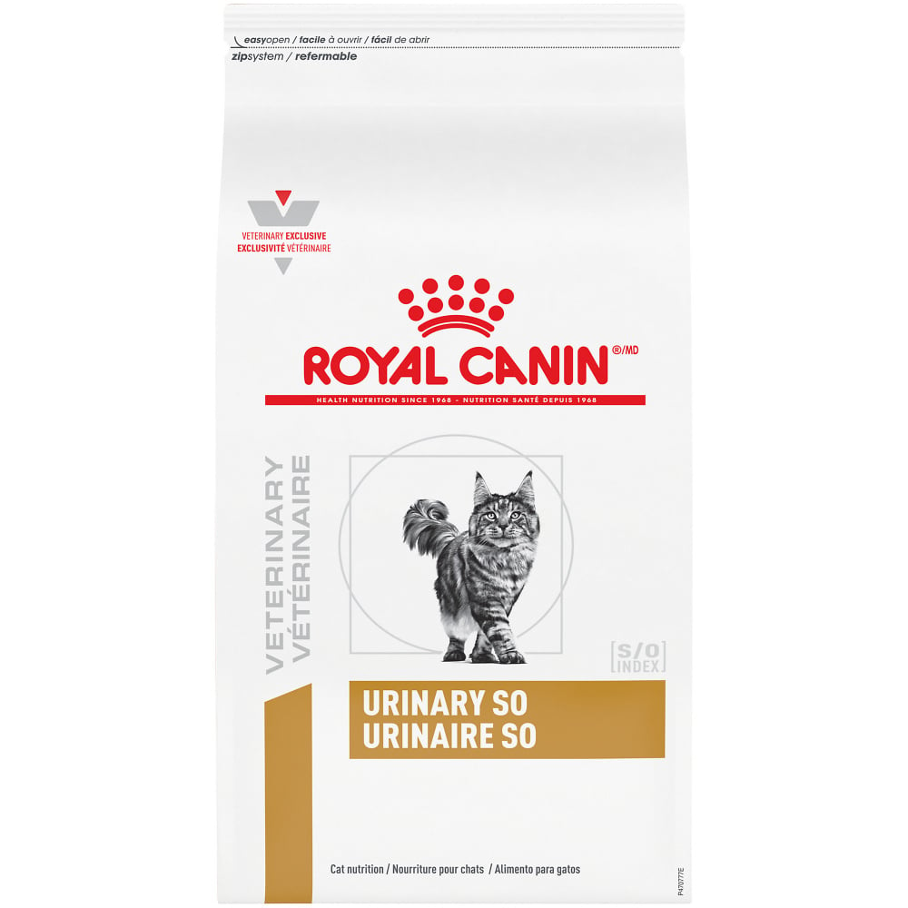 Royal Canin Veterinary Diet Feline URINARY SO Dry Cat Food - 7.7 lb Bag Image
