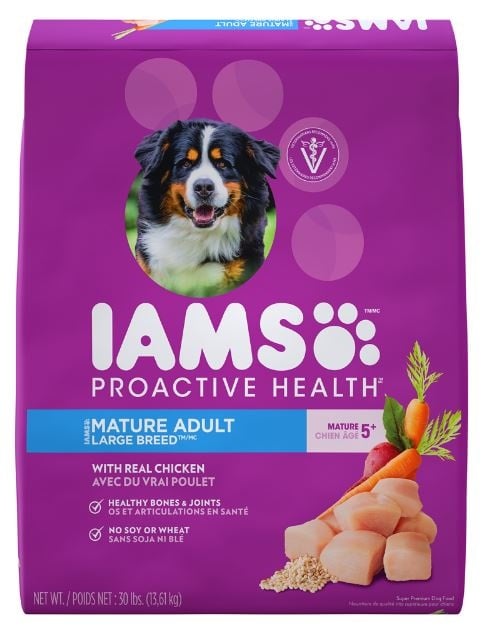 Iams ProActive Health Mature Adult Large Breed Dry Dog Food - 60 lb Bag (2 x 30 lb Bag) Image