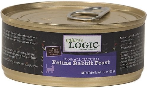 Nature's Logic Feline Rabbit Dinner Feast Canned Cat Food - 5.5 oz, case of 24 Image