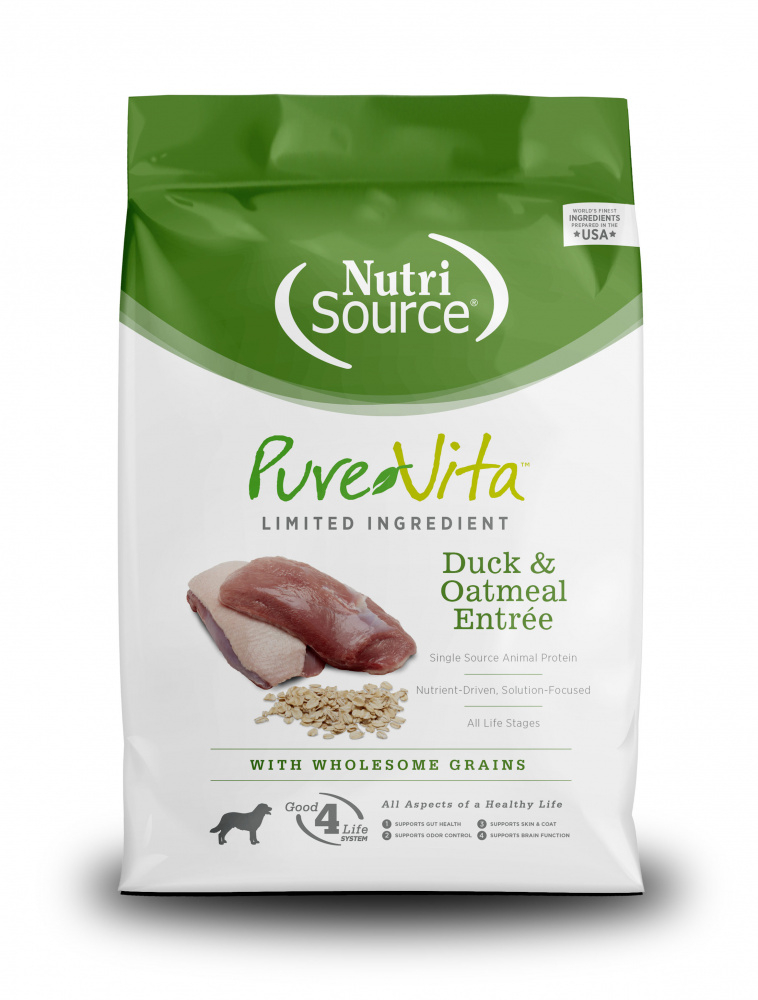 PureVita Duck  Oatmeal Dry Dog Food - 15 lb Bag Image