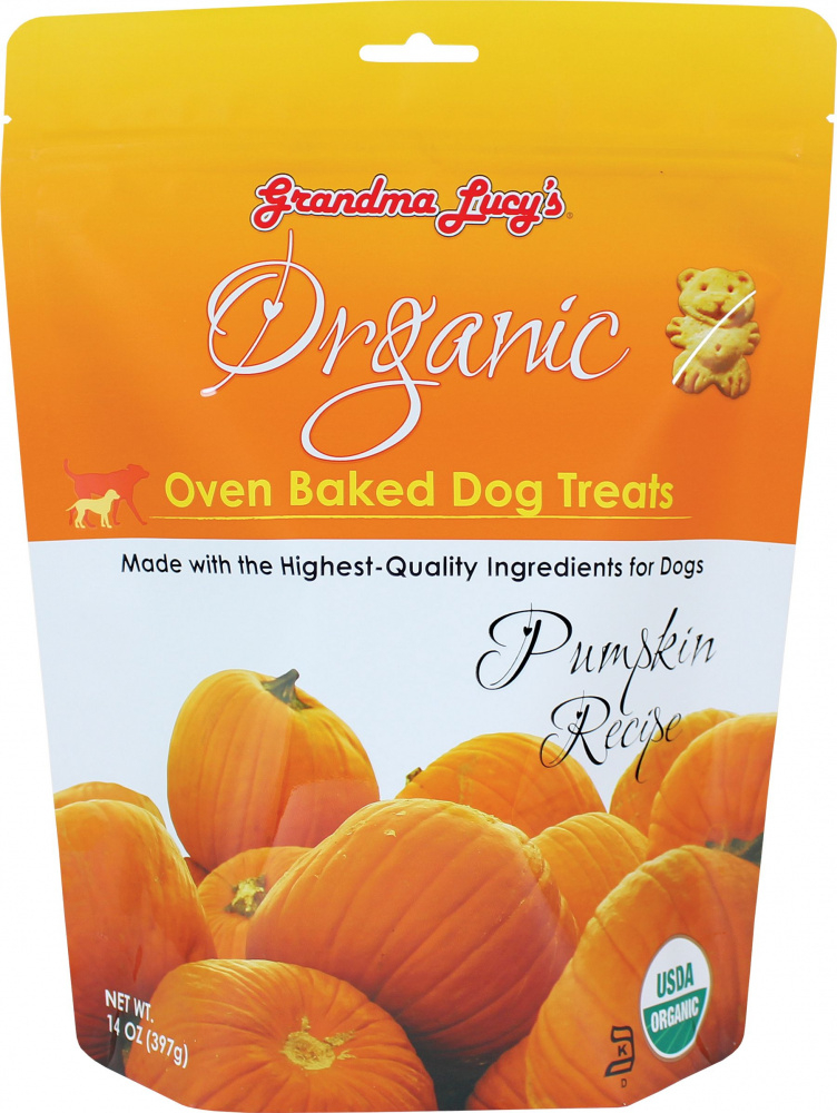 Grandma Lucy's Organic Oven Baked Pumpkin Flavor Dog Treats - 14 oz Image