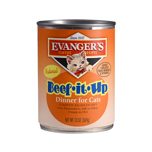 Evangers Beef It Up Beef Canned Cat Food - 13 oz, case of 12 Image