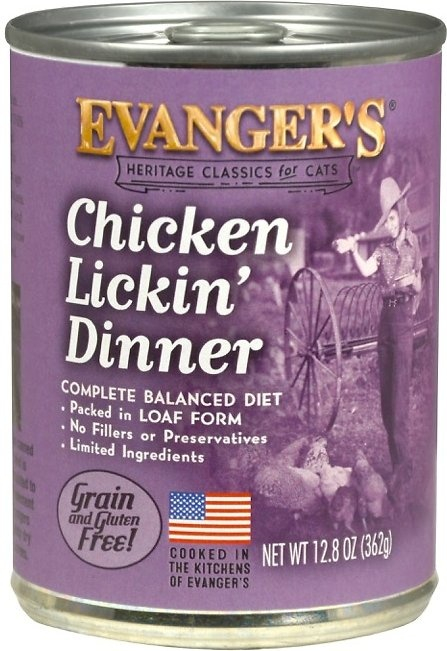 Evangers Chicken Lickin' Dinner Canned Cat Food - 13 oz, case of 12 Image
