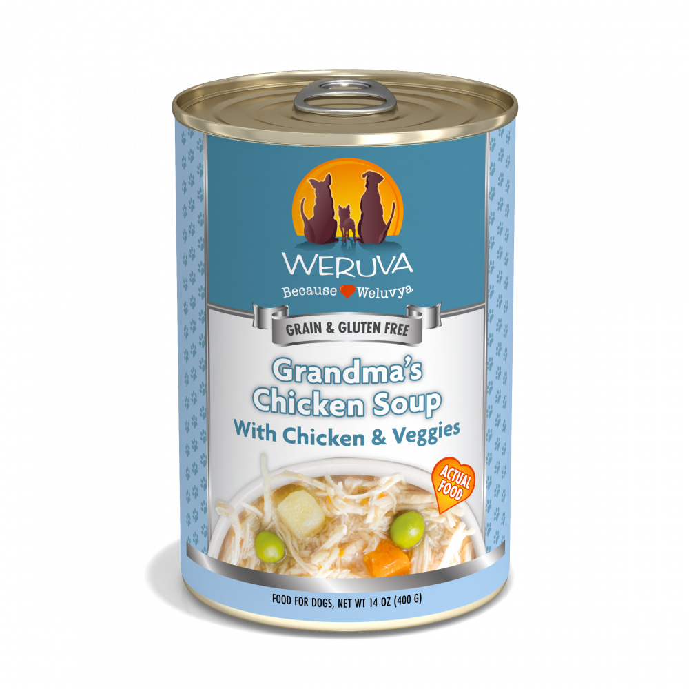 Weruva Grandma's Chicken Soup with Chicken  Veggies Canned Dog Food - 5.5 oz, case of 24 Image
