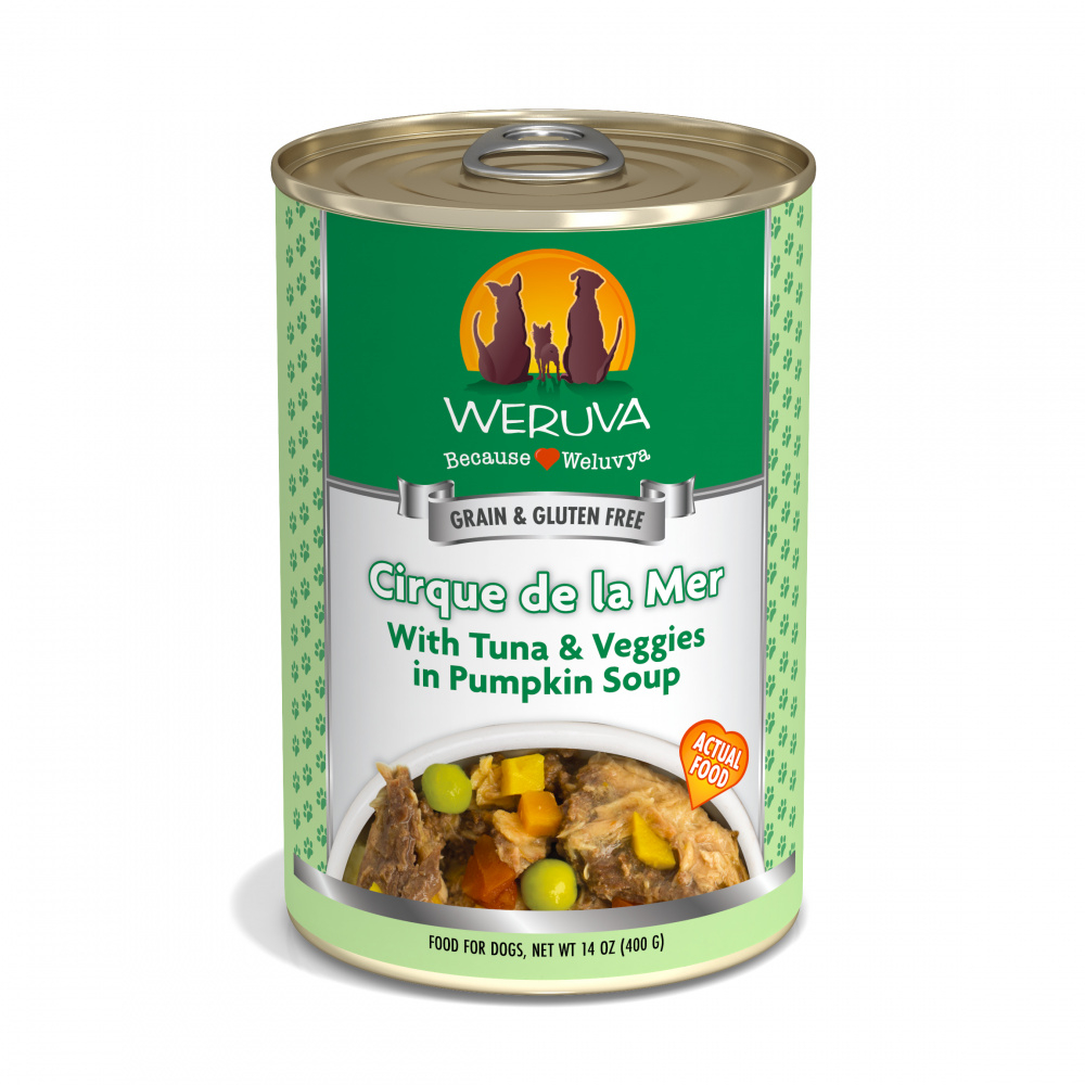 Weruva Cirque de la Mer with Tuna  Veggies in Pumpkin Soup Canned Dog Food - 5.5 oz, case of 24 Image