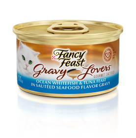 Fancy Feast Gravy Lover Whitefish Canned Cat Food - 3 oz, case of 24 Image