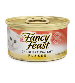 Fancy Feast Flaked Chicken & Tuna Canned Cat Food - 3 oz, case of 24 Image
