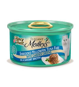 Fancy Feast Elegant Medleys Shredded Tuna Canned Cat Food - 3 oz, case of 24 Image
