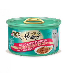 Fancy Feast Elegant Medleys Salmon Primavera Canned Cat Food - 3 oz, case of 24 Image