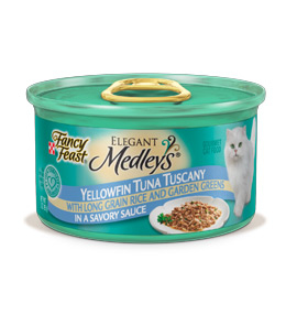 Fancy Feast Elegant Medleys Tuna Tuscany Canned Cat Food - 3 oz, case of 24 Image