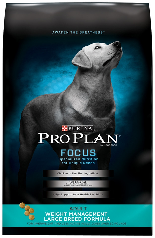 Purina Pro Plan Focus Adult Large Breed Weight Management Formula Dry Dog Food - 34 lb Bag Image
