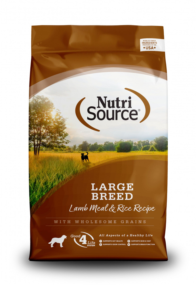 NutriSource Large Breed Adult Lamb Rice Dry Dog Food PetFlow