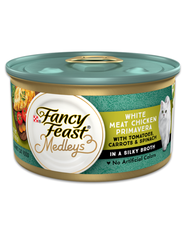 Fancy Feast Medleys White Meat Chicken Primavera Pate With