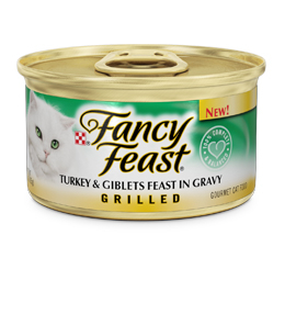 Fancy Feast Grilled Turkey & Giblets Feast Canned Cat Food - 3 oz, case of 24 Image