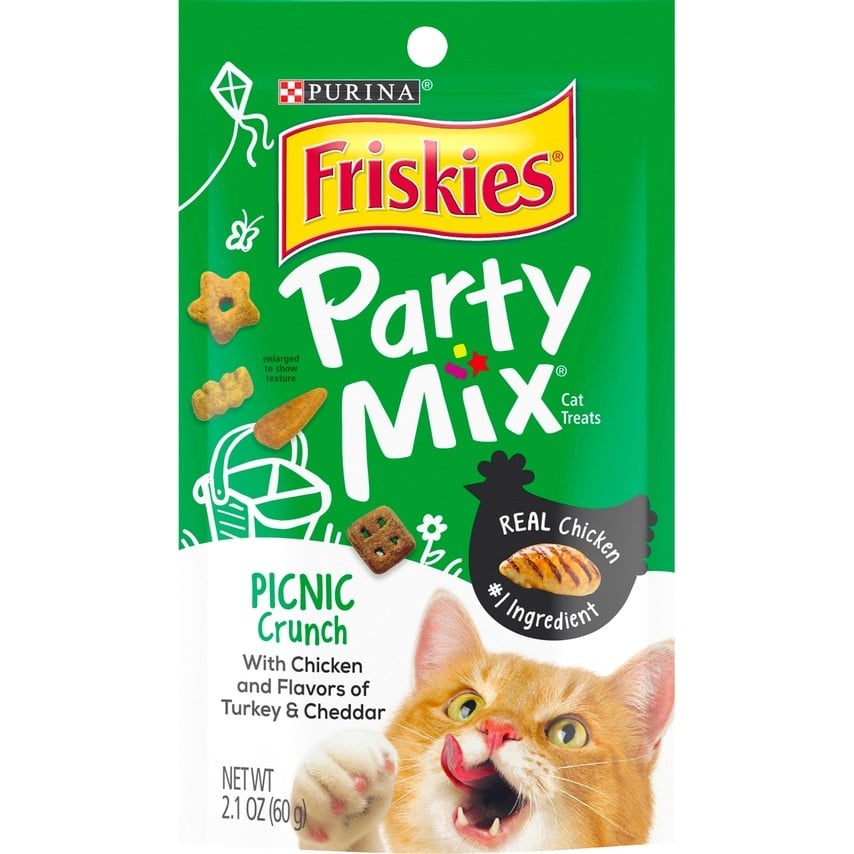 Friskies Party Mix Picnic Crunch Cat Treats - 2.1 oz Image