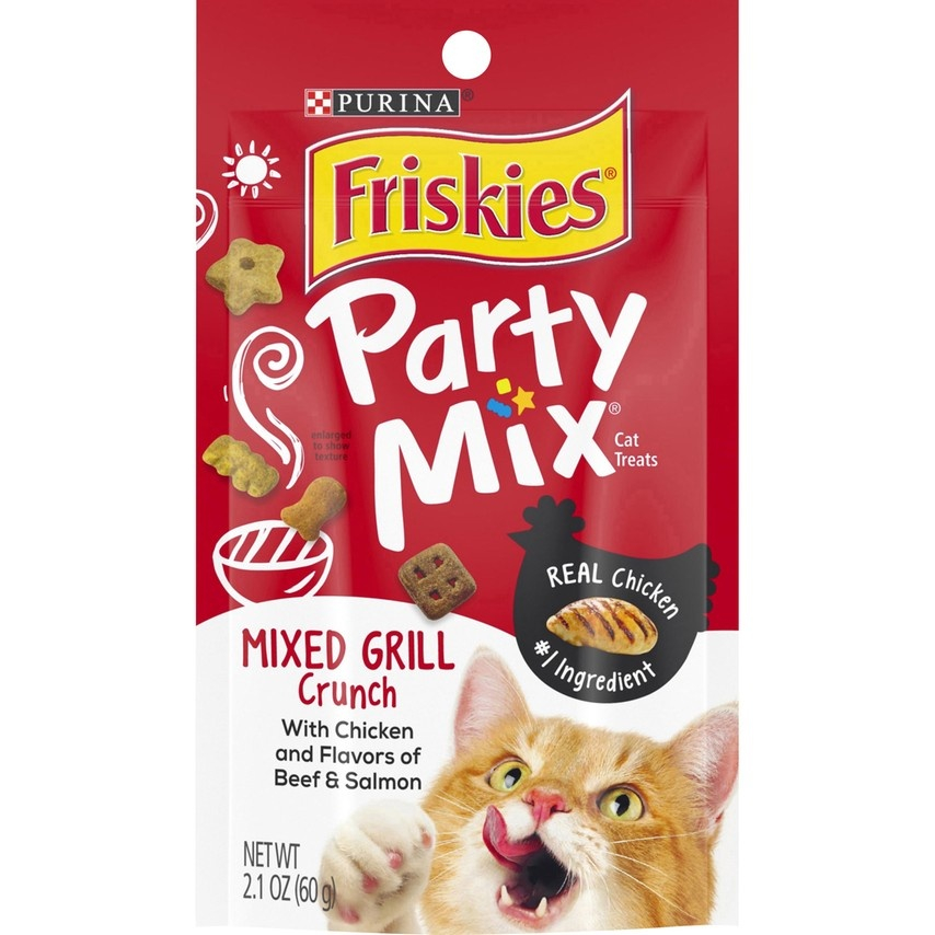 Friskies Party Mix Mixed Grill Crunch Cat Treats - 2.1 oz Image