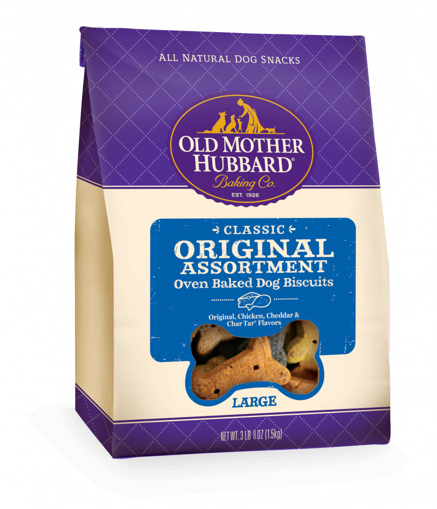 Old Mother Hubbard Mothers Solutions Crunchy Natural Original Assortment Large Biscuits Dog Treats - 3.3 lb Bag Image