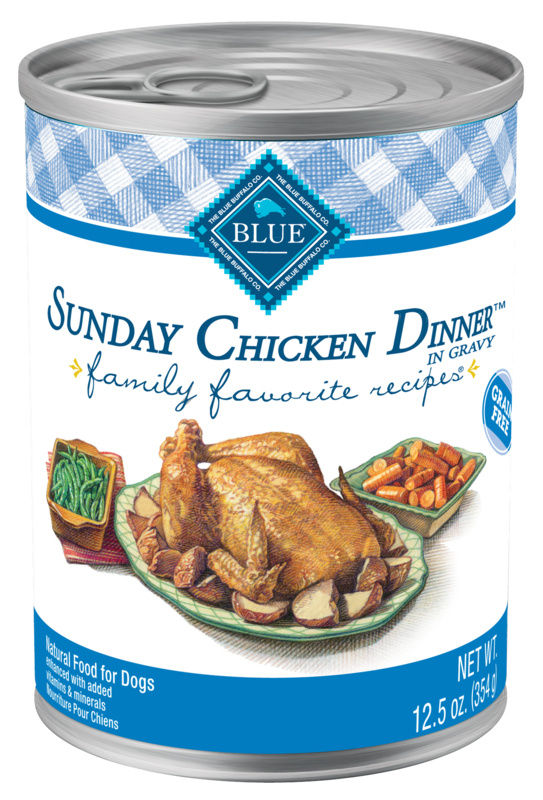 Blue Buffalo Family Favorite Sunday Chicken Dinner Canned Dog Food - 12.5 oz, case of 12 Image
