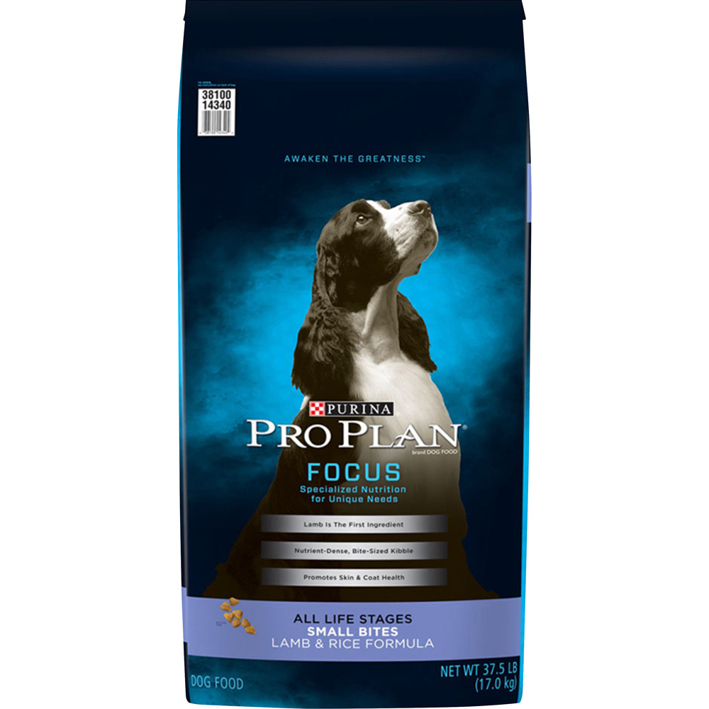 Purina Pro Plan Focus All Life Stages Small Bites Lamb  Rice Dry Dog Food - 37.5 lb Bag Image