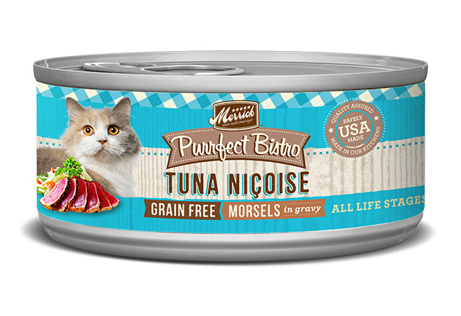 Merrick Purrfect Bistro Tuna Nicoise Grain Free Canned Cat Food - 5.5 oz, case of 24 Image
